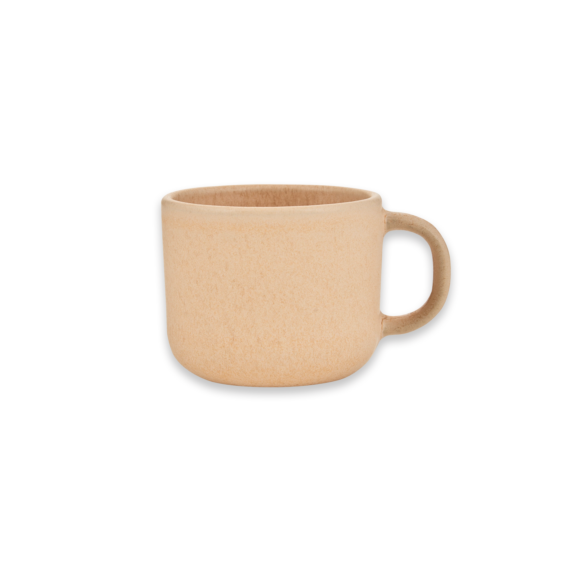 Stoneware Cup with Handle Apricot