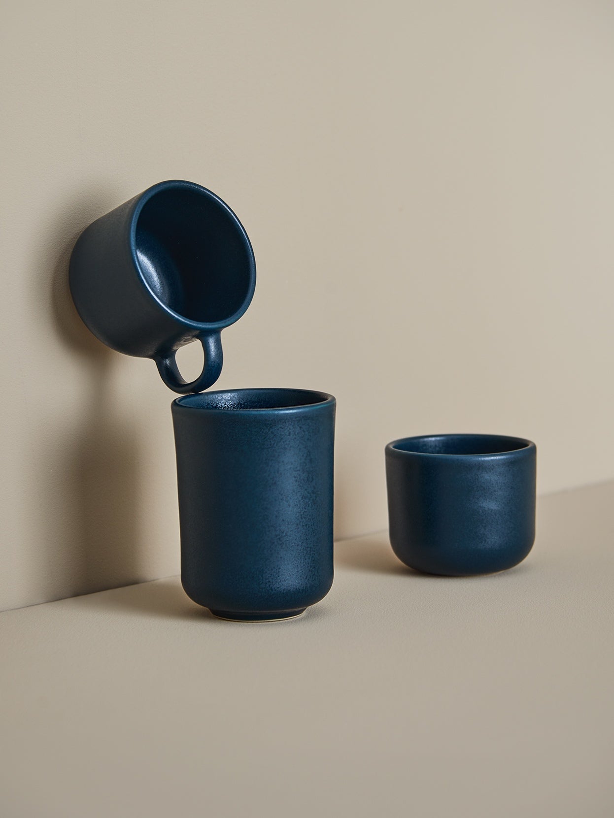 Stoneware Mug Dark Blue